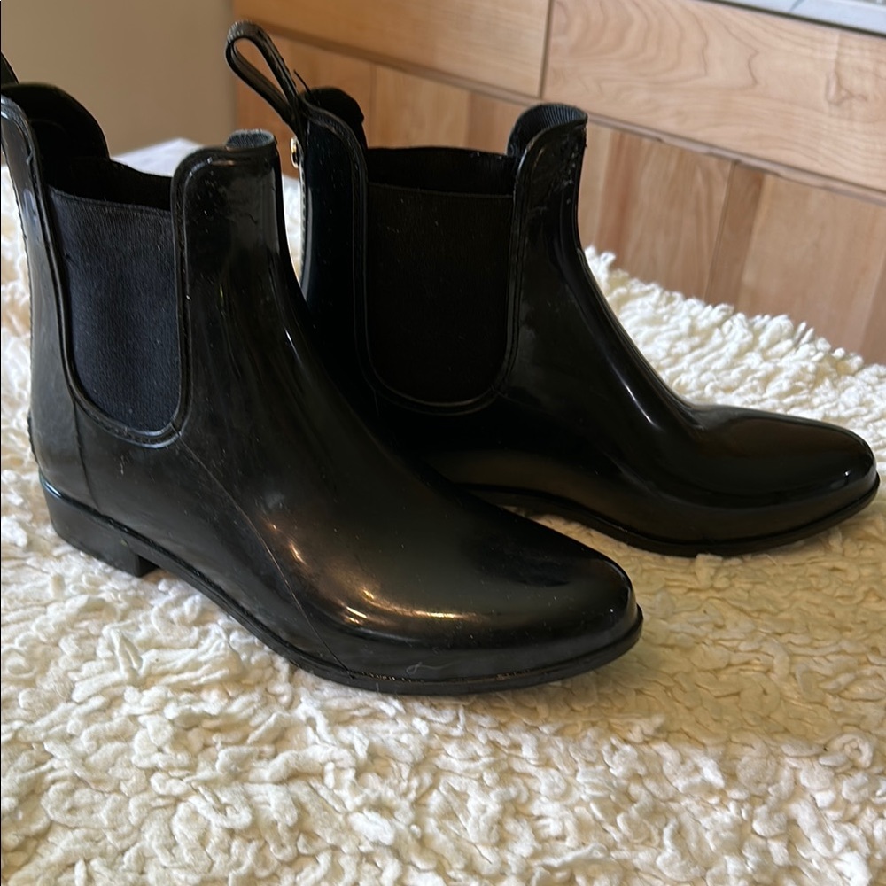 Sam Edelman Black Chelsea Rain Boots